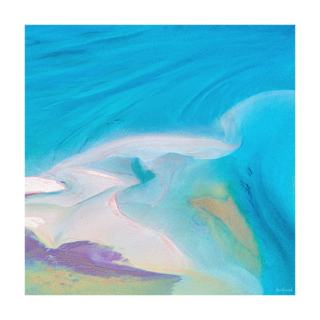 pastel-hued aerial nature photography