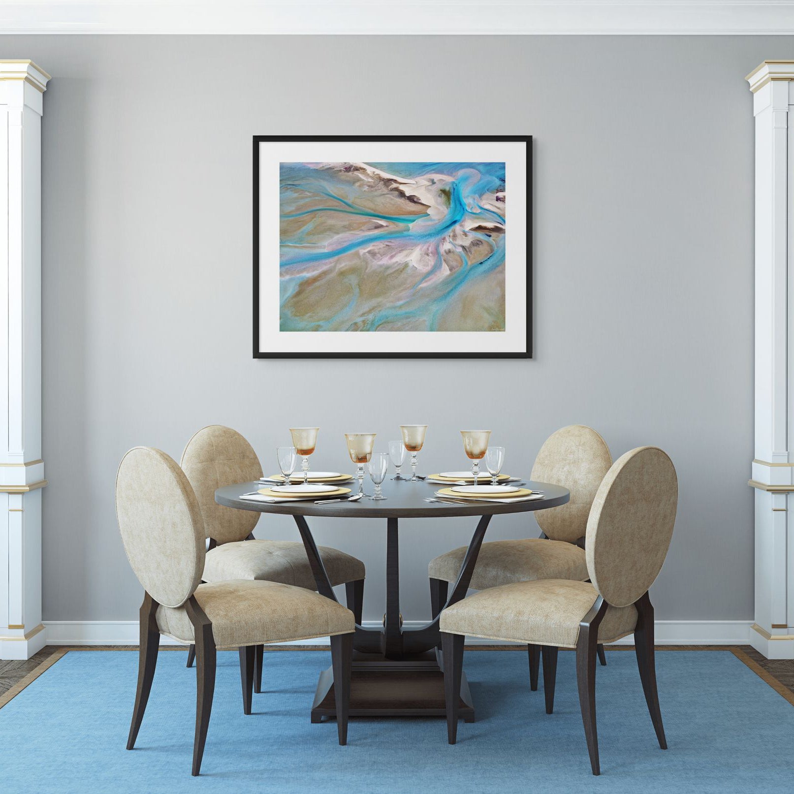 Tranquil coastal decor art