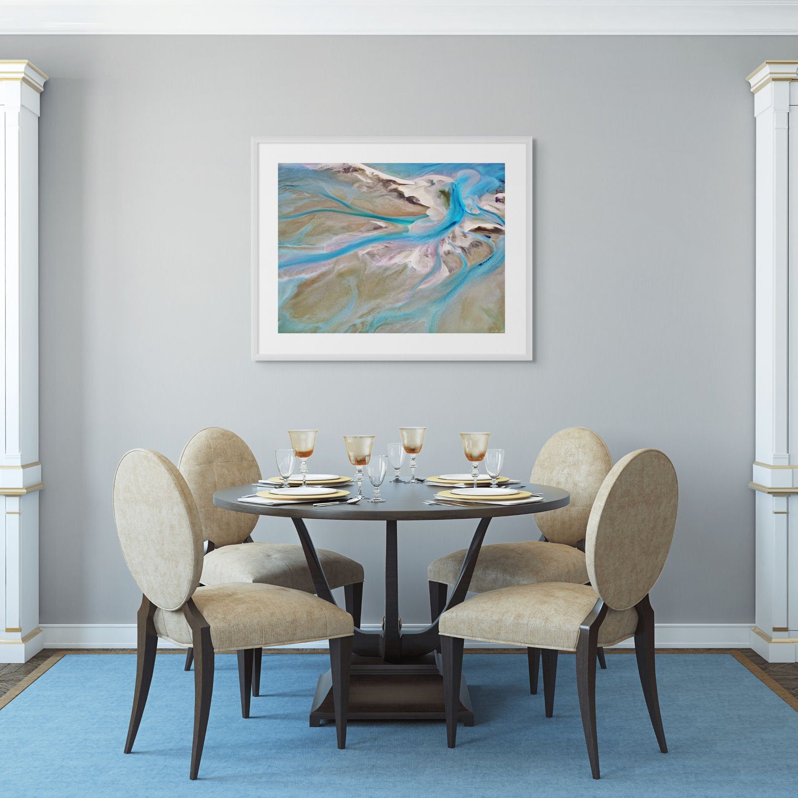 Ocean pastel abstract photo