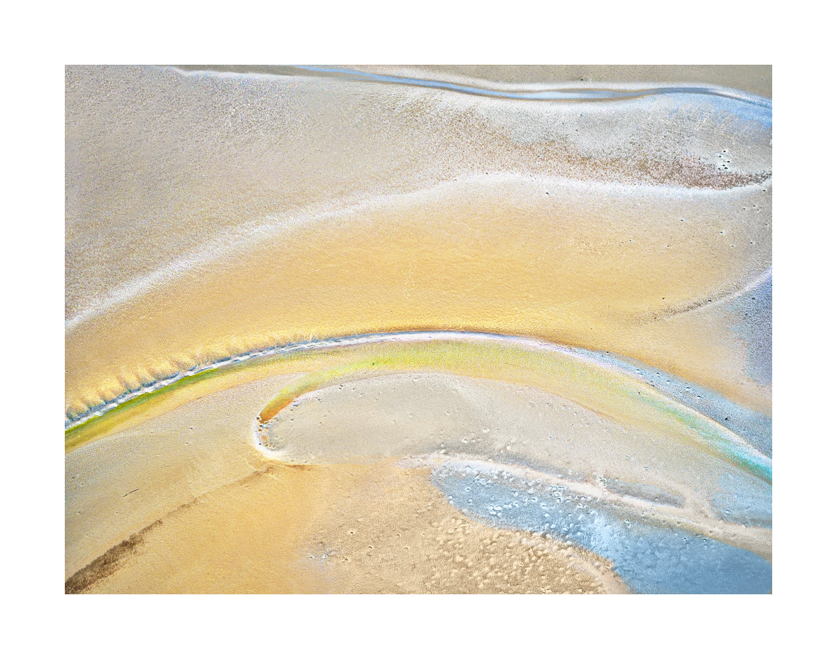 abstract sand and water wall art contemporary aerial landscape photography