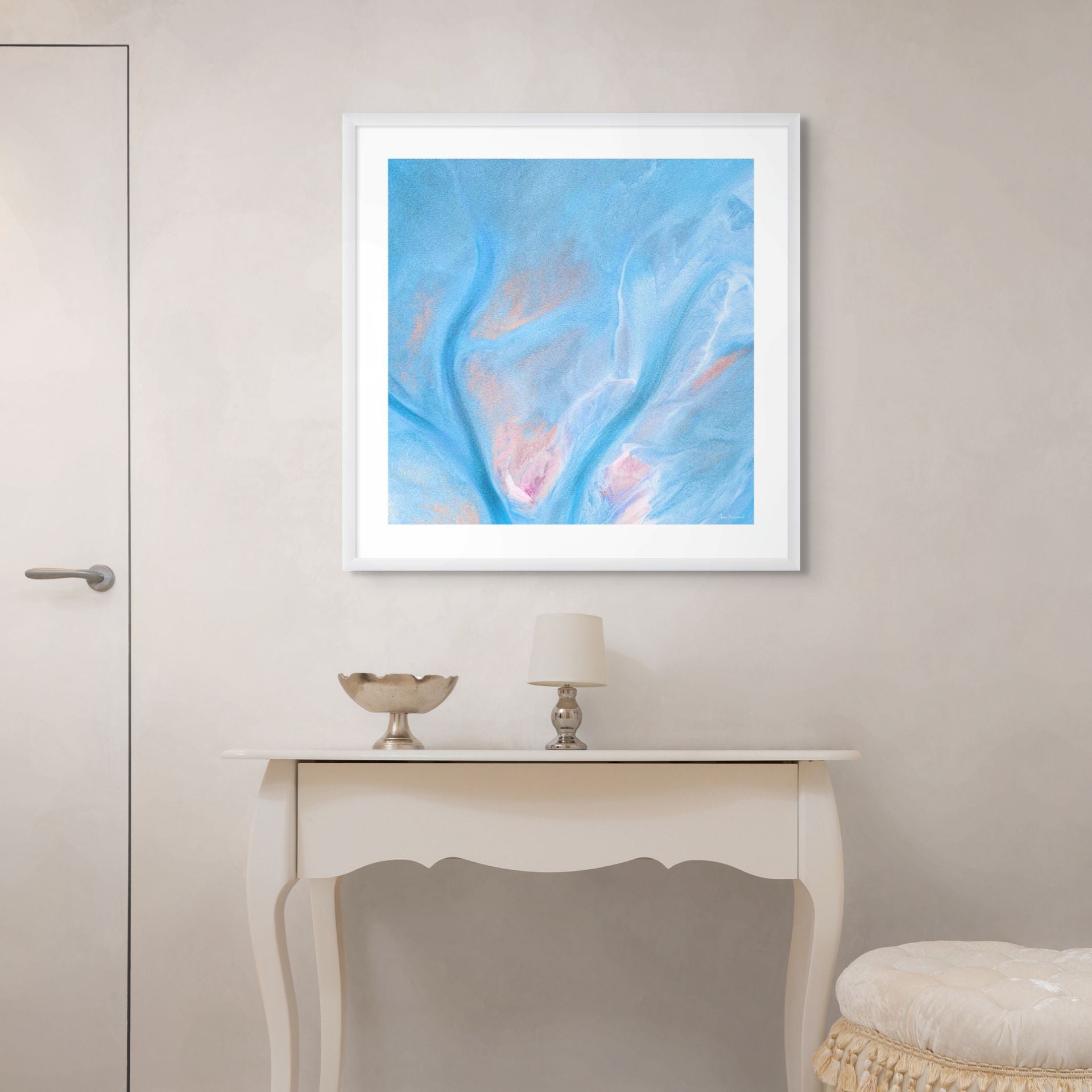 Aerial sand and water patterns Australia