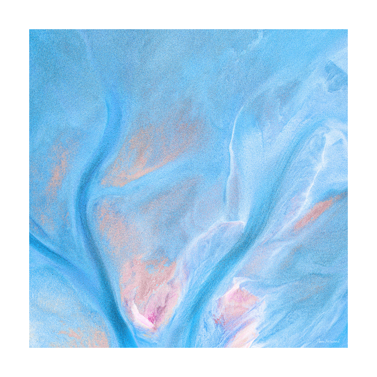 Contemporary coastal interior artwork